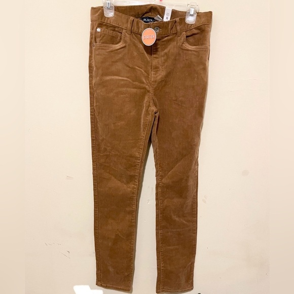 Sz 16 Boys Corduroy Pants - Carmel Children’s Place stretch adjustable waist - Picture 3 of 7